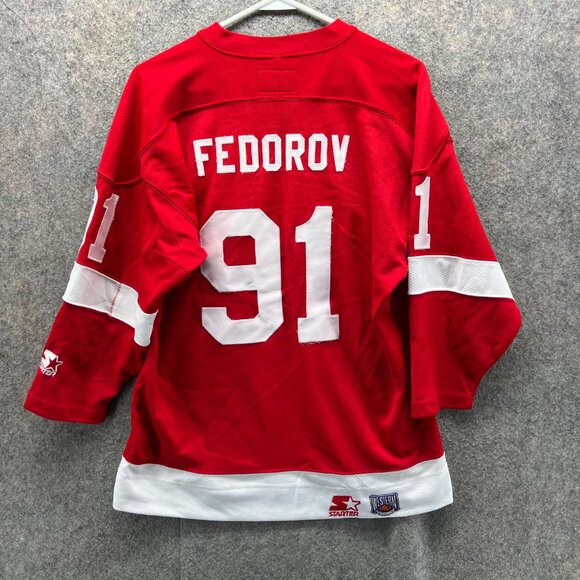 Vintage Sergei Fedorov Jersey Signed Doug Brown Detroit Red Wing - Picture 5 of 13